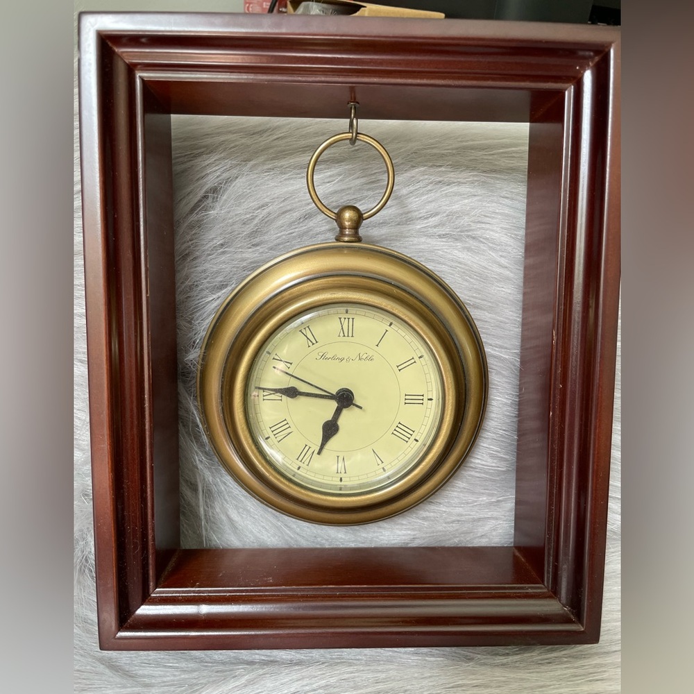 Vintage Sterling & Noble Quartz clock.